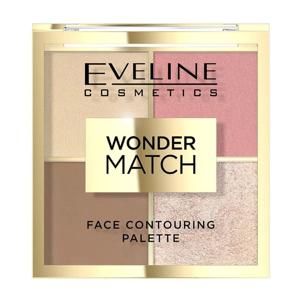 Палетка для контурингу обличчя Eveline Cosmetics Wonder Match Face Contouring Palette 02, 10 г