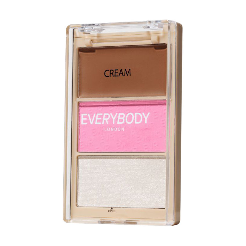 Палетка для контурингу обличчя Everybody London Trio Face Palette, Blush Me Baby, 8.6 г
