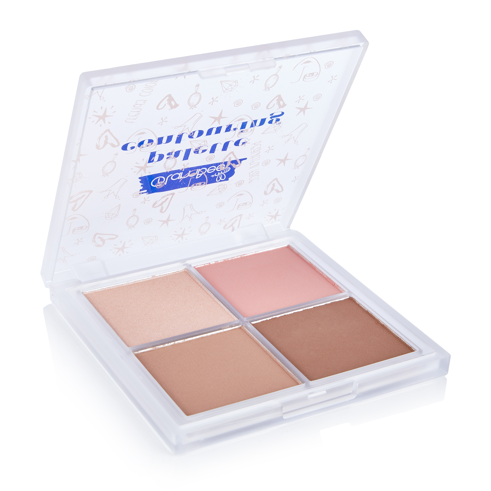 Палетка для контурингу обличчя GlamBee Pallete Contouring тон 02, 14 г