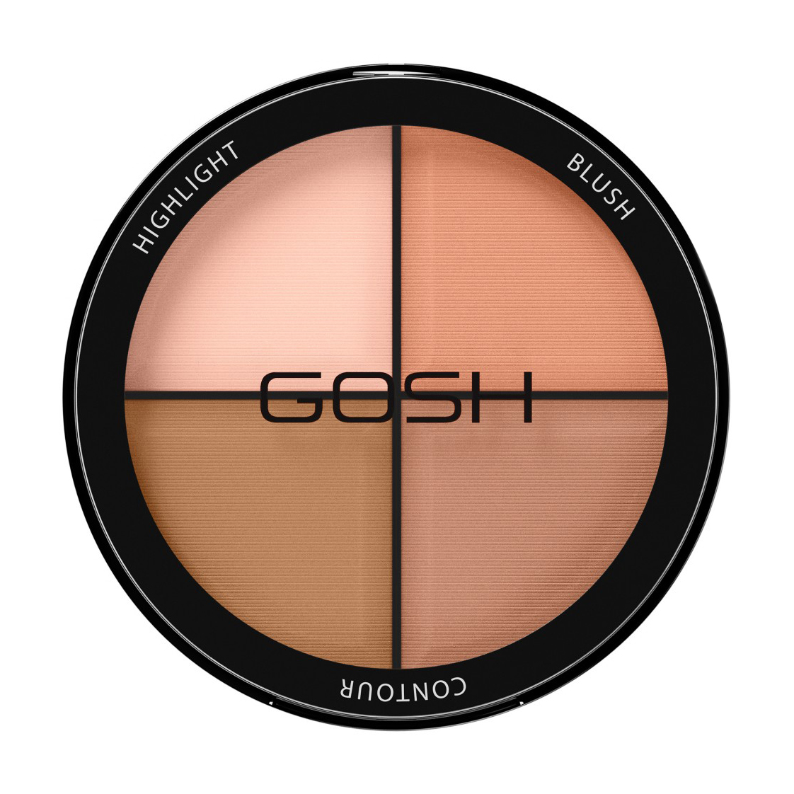 Палетка для контурингу обличчя GOSH Contour Strobe Kit 001 Light, 15 г