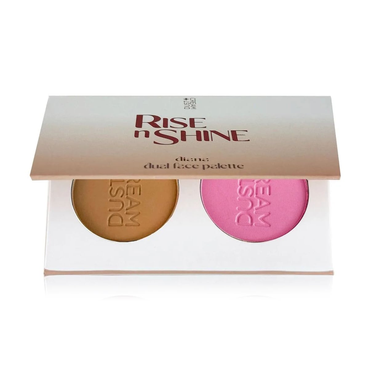 Палетка для макіяжу DUST+CREAM Rise N Shine Dual Face Palette, Diana, 10 г