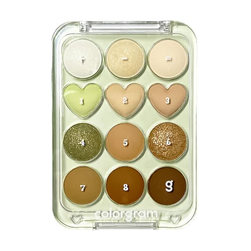 Палетка тіней для повік Colorgram Pin Point Eyeshadow Palette 06 Buttercup+Brown, 9.9 г