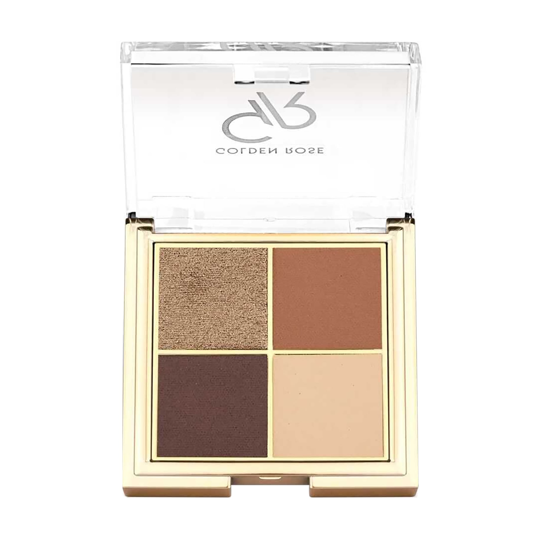 Палетка тіней для повік Golden Rose Quattro Eyeshadow Palette, 04 Coffee Dream, 4.4 г