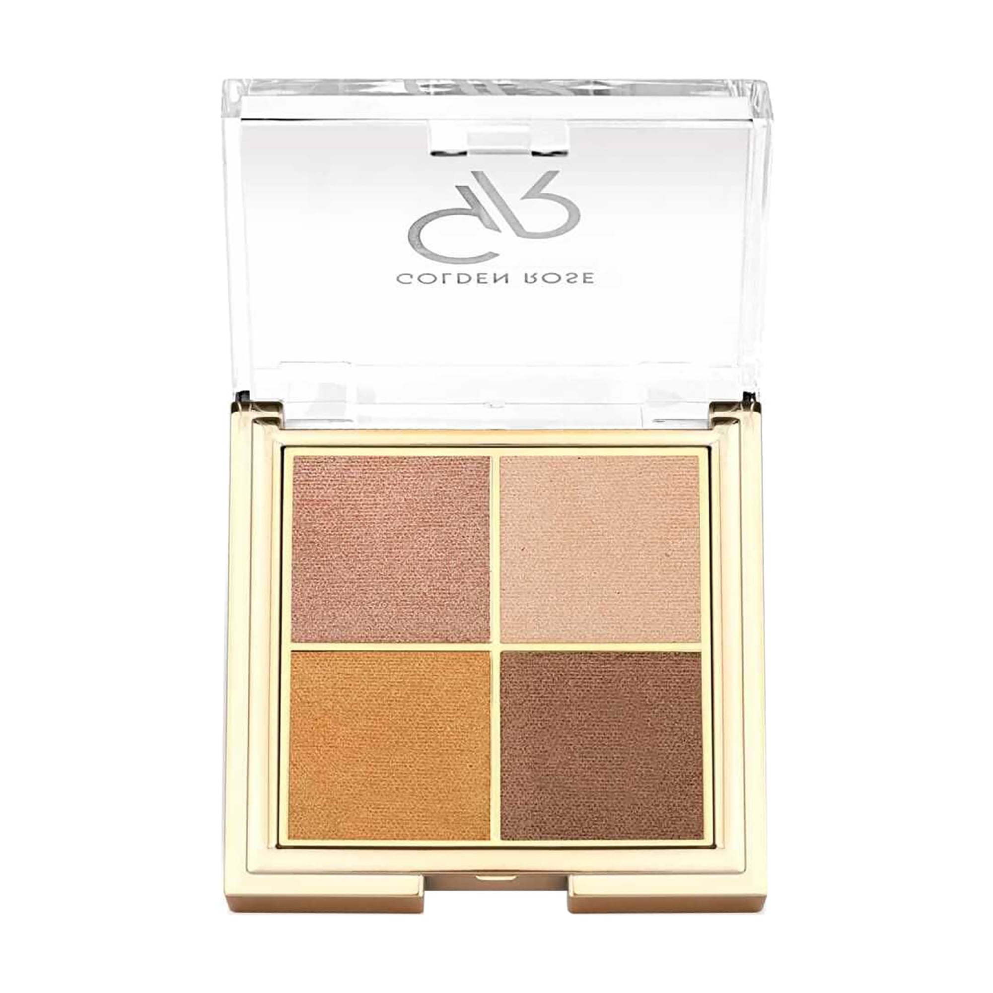Палетка тіней для повік Golden Rose Quattro Eyeshadow Palette, 07 Bronze Vision, 4.4 г