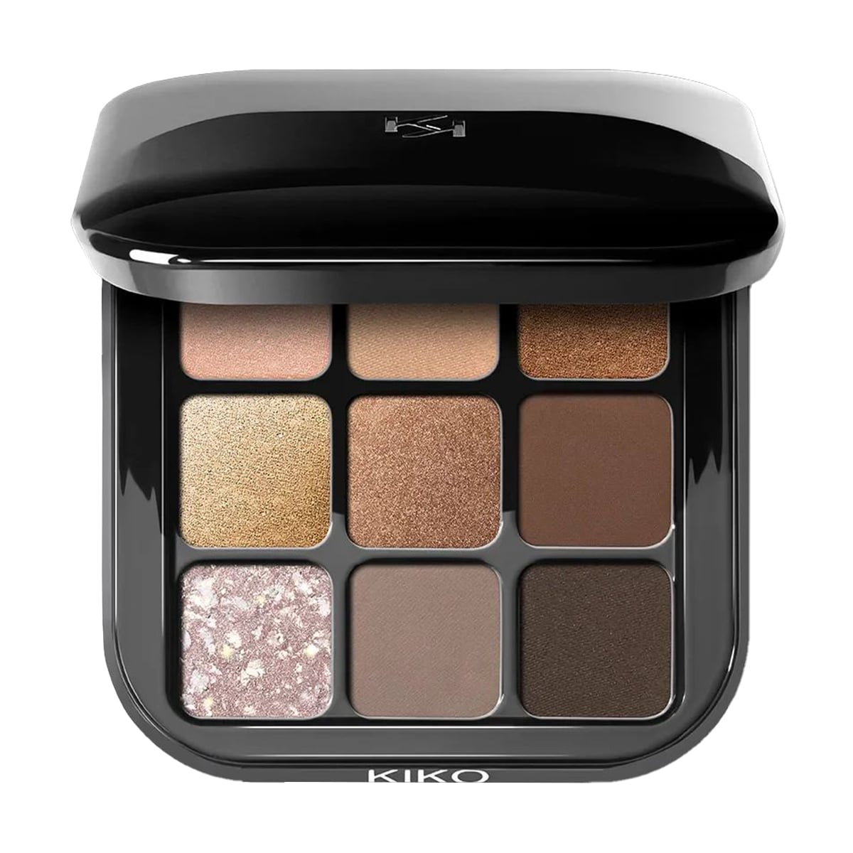 Палетка тіней для повік Kiko Milano Glamour Multi Finish Eyeshadow Palette 01 Earth Tones, 2.5 г