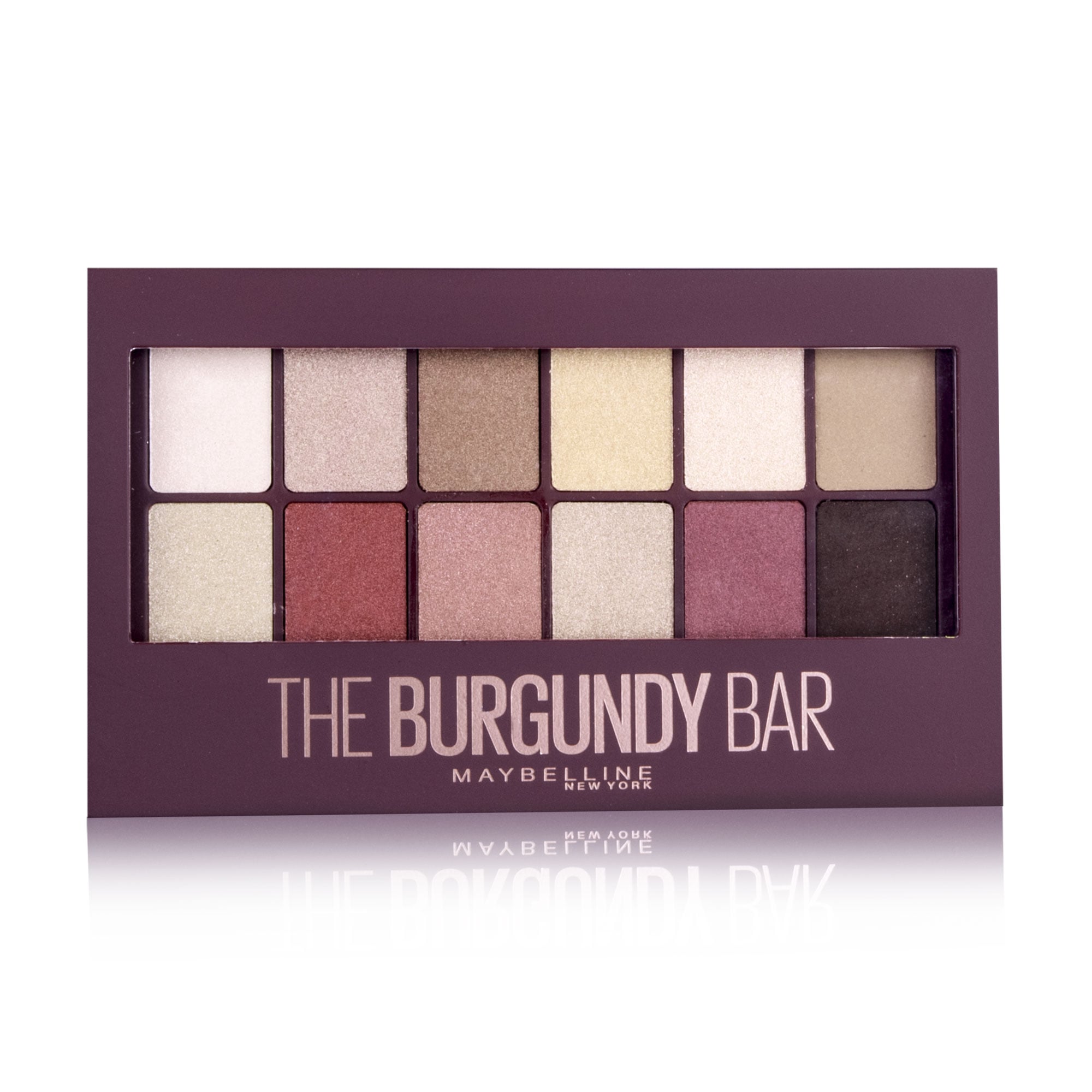 Палетка тіней для повік Maybelline New York The Burgundy Bar, 9.6 г