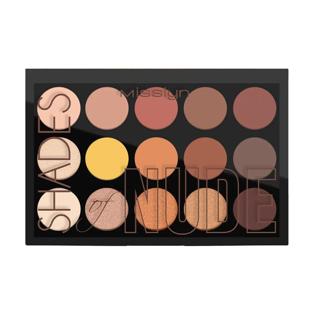 Палетка тіней для повік Misslyn Shades Of Nude Eyeshadow Palette 4 Caramel Pumpkin, 29.1 г