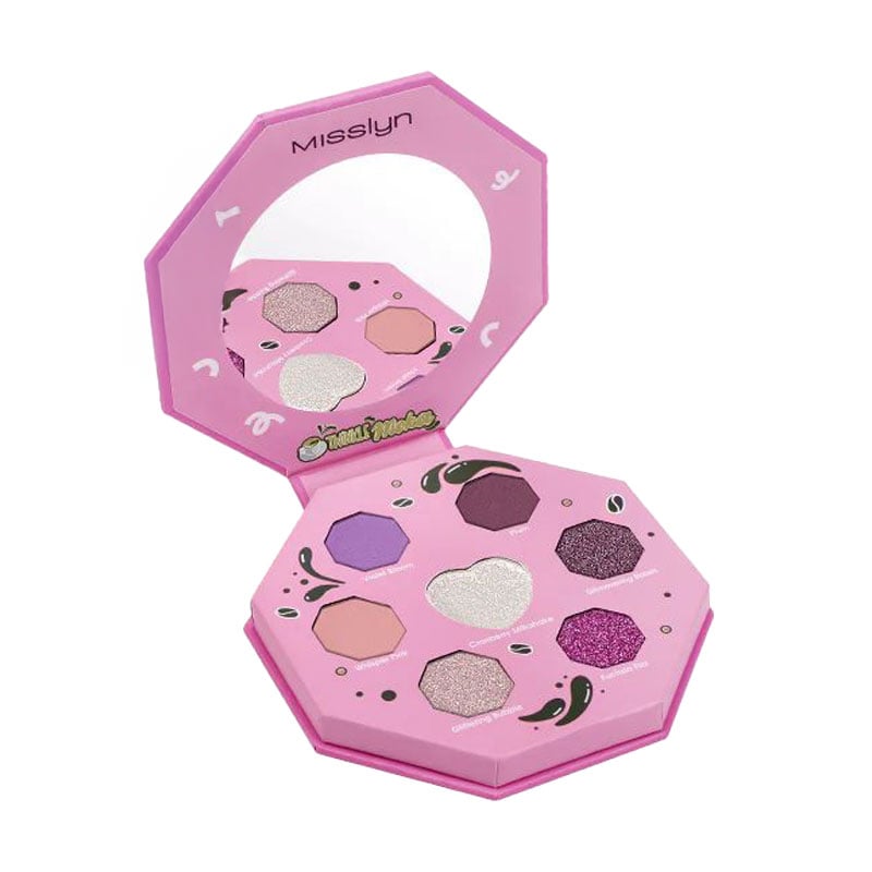 Палетка тіней для повік Misslyn Twinkle Moka Eyeshadow Palette 2 Violet Moka, 5.5 г