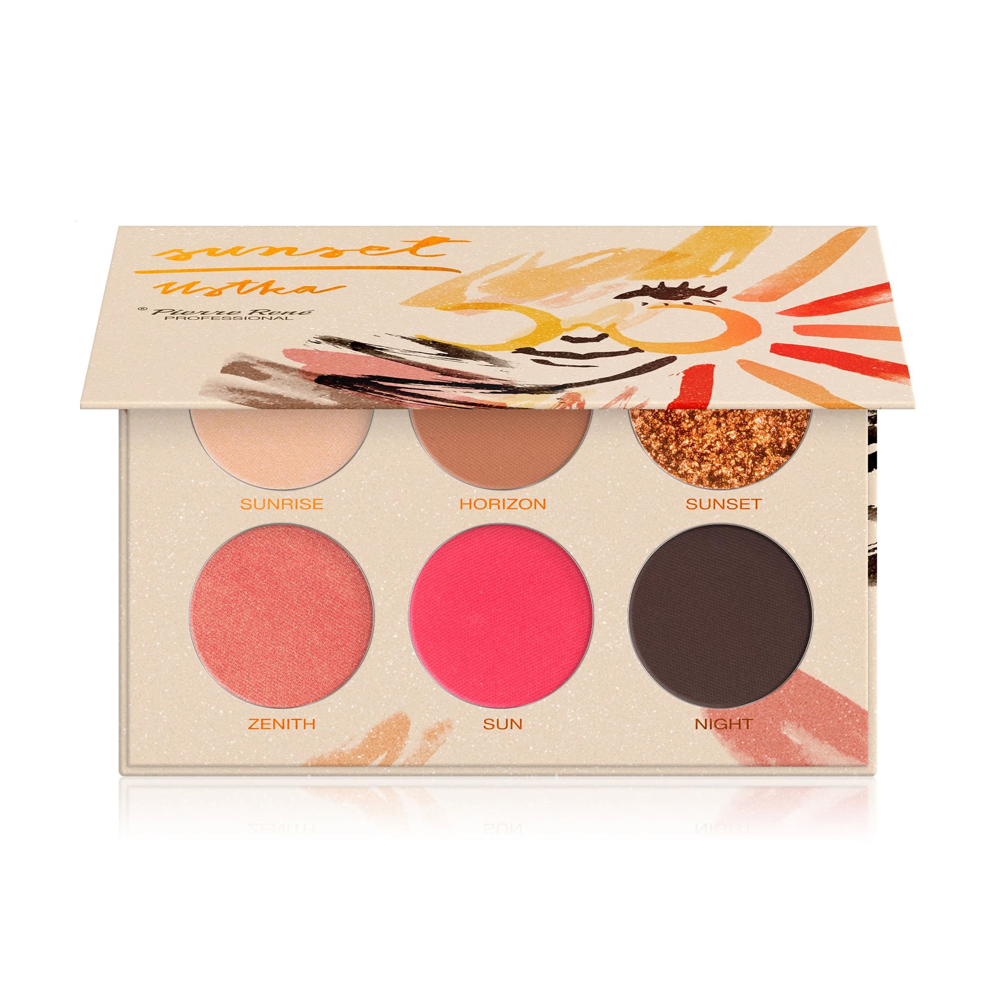 Палетка тіней для повік Pierre Rene Professional Eyeshadow Palette, Sunset Ustka, 7.8 г