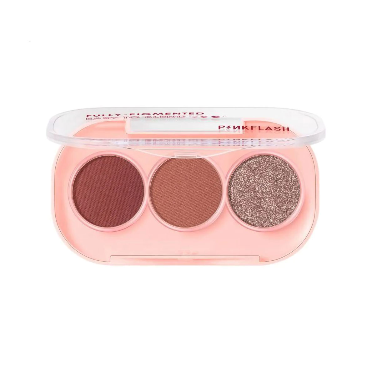 Палетка тіней для повік Pinkflash 3 Pan Eyeshadow, RD01, 3 г