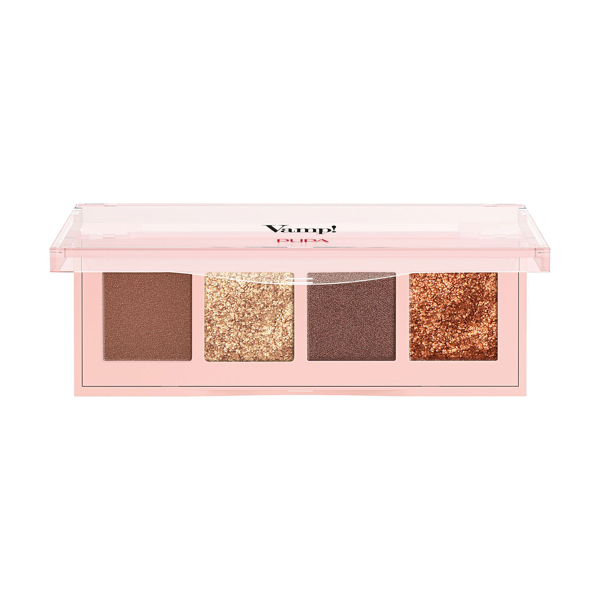 Палетка тіней для повік Pupa Vamp! Palette 4 Ombretti, 02 Gold Bronze, 5.2 г