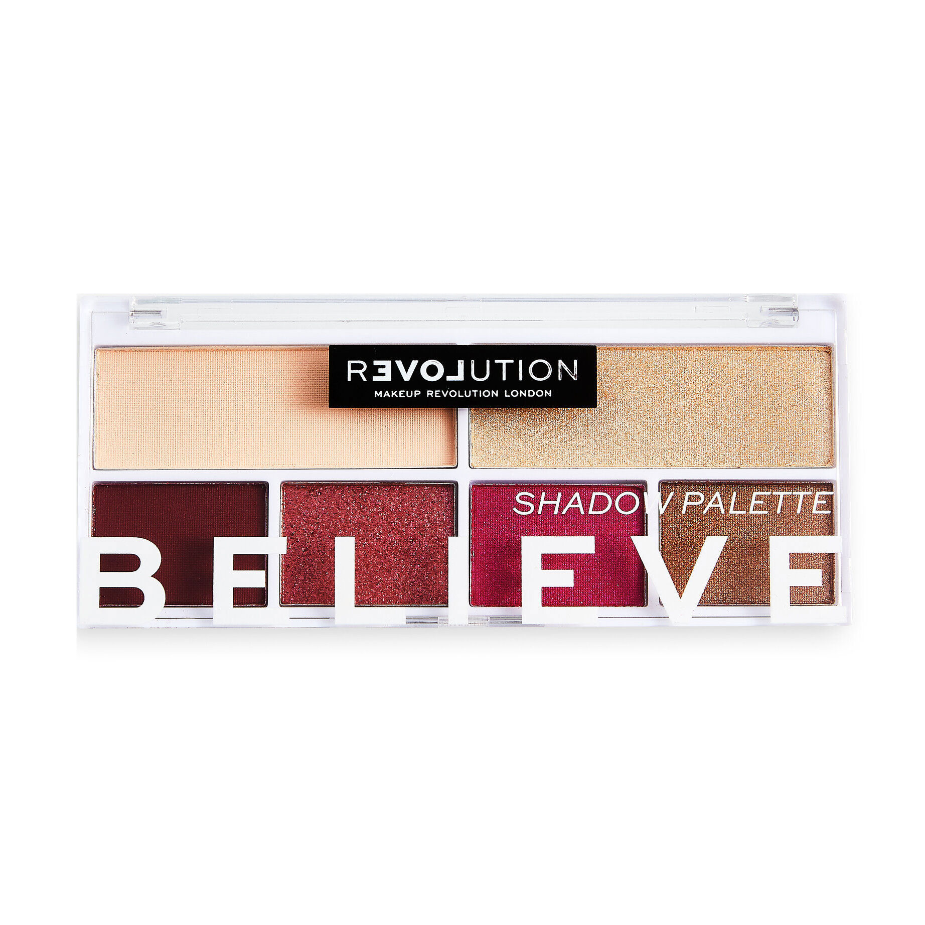 Палетка тіней для повік Relove by Revolution Colour Play Shadow Palette, Believe, 5.2 г