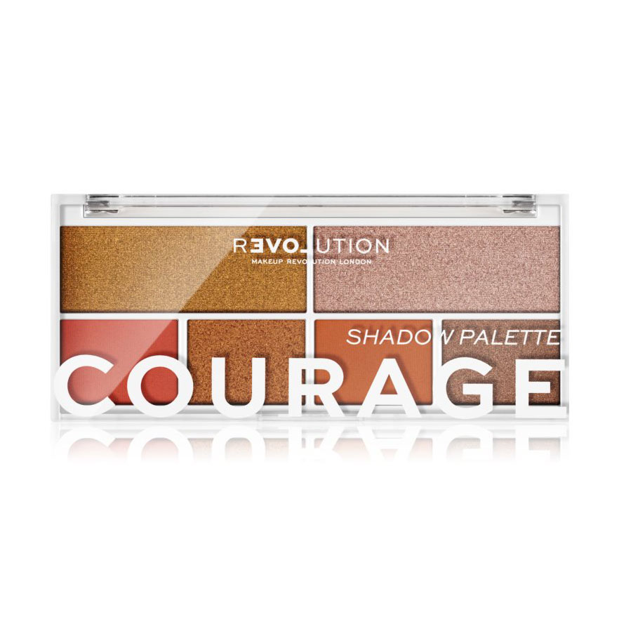 Палетка тіней для повік Relove by Revolution Colour Play Shadow Palette, Courage, 5.2 г