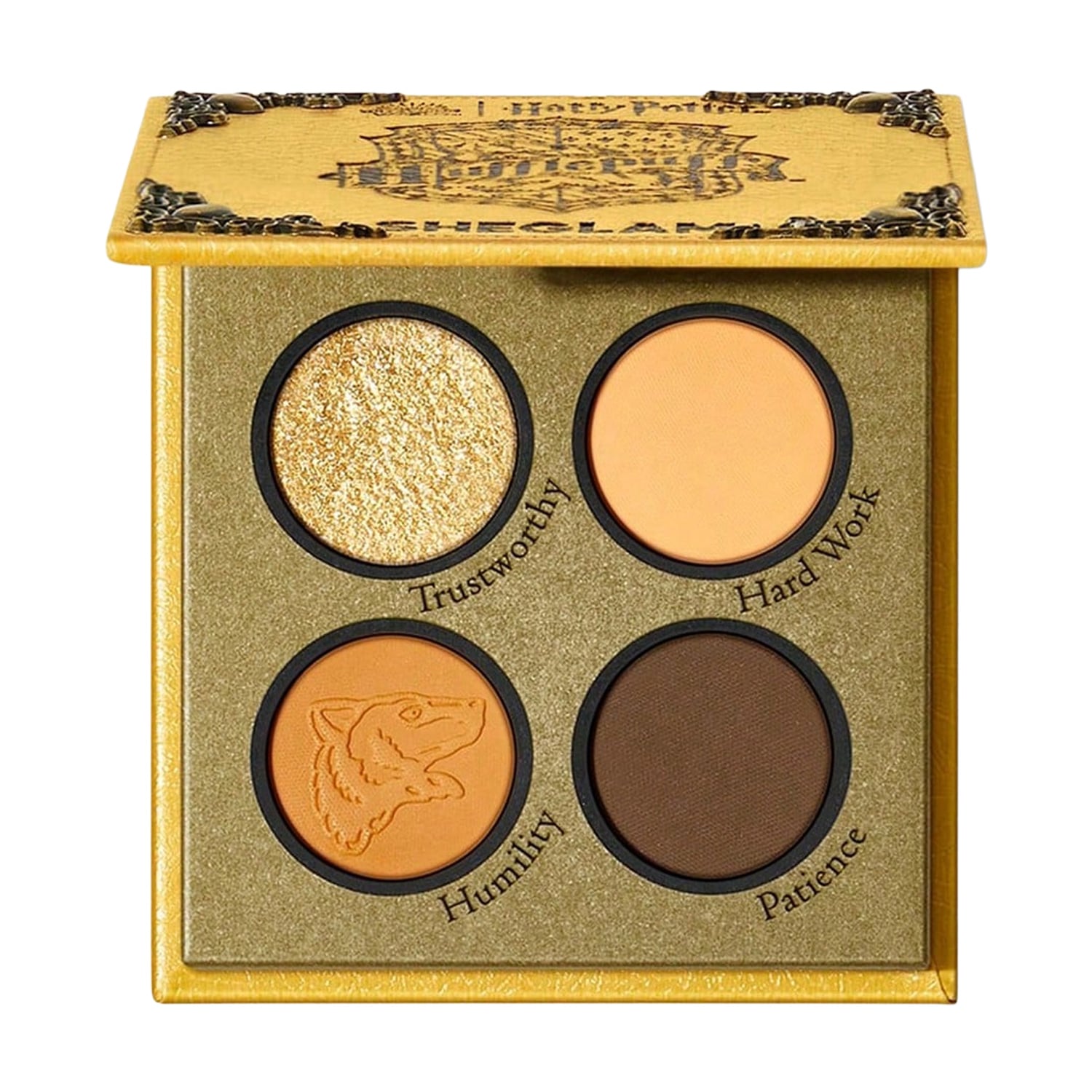 Палетка тіней для повік Sheglam Harry Potter House Eyeshadow Palette, Hufflepuff, 3.7 г