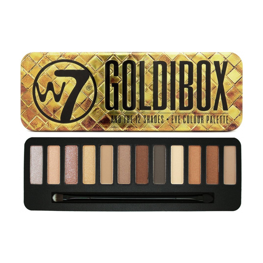 Палетка тіней для повік W7 Goldibox, 15.6 г