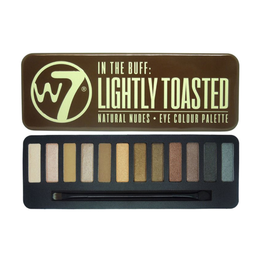 Палетка тіней для повік W7 Natural Nudes Eye Colour Palette Lightly Toasted, 15.6 г