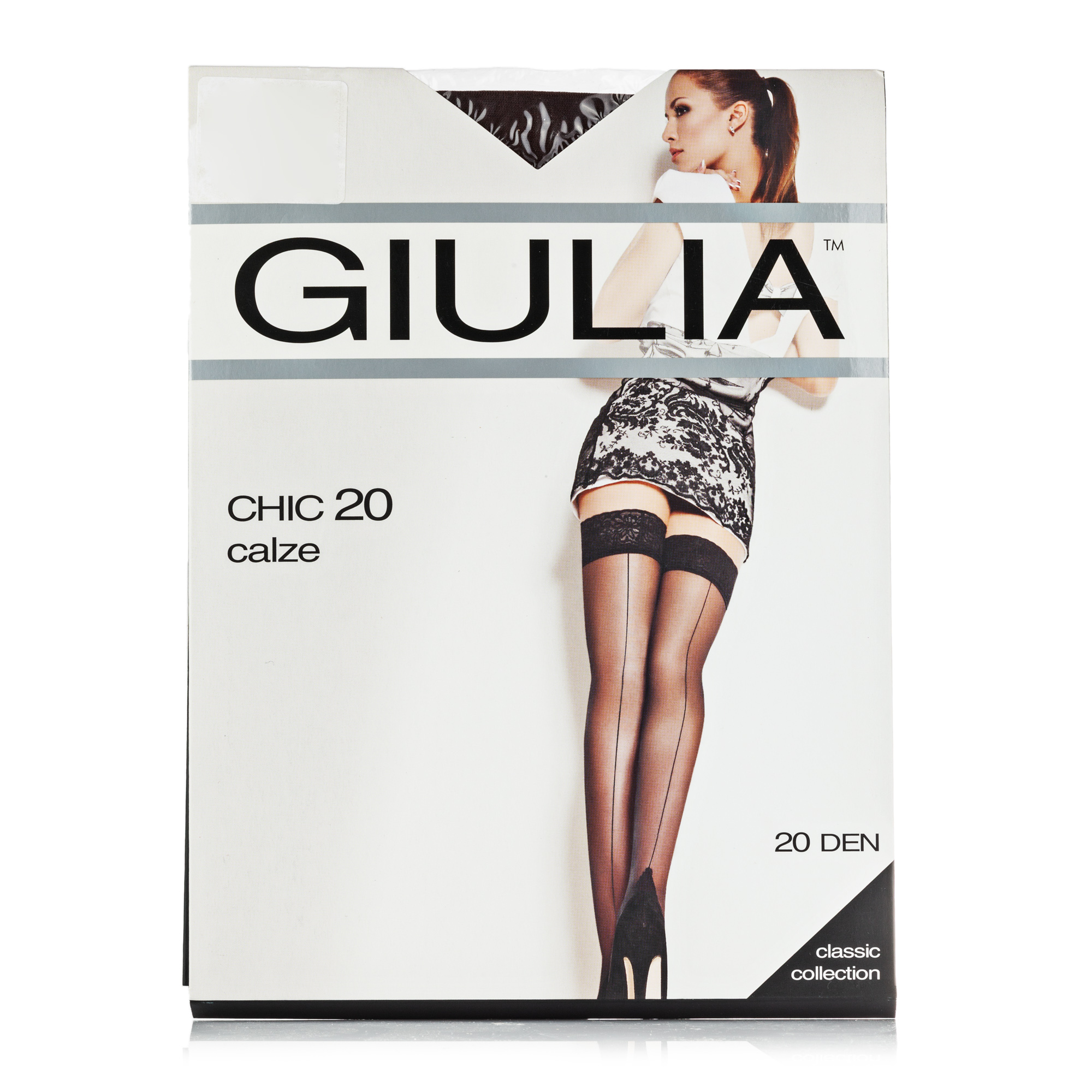 Панчохи жіночі Giulia Chic Calze 20 DEN, Cappuccino, розмір 3/4