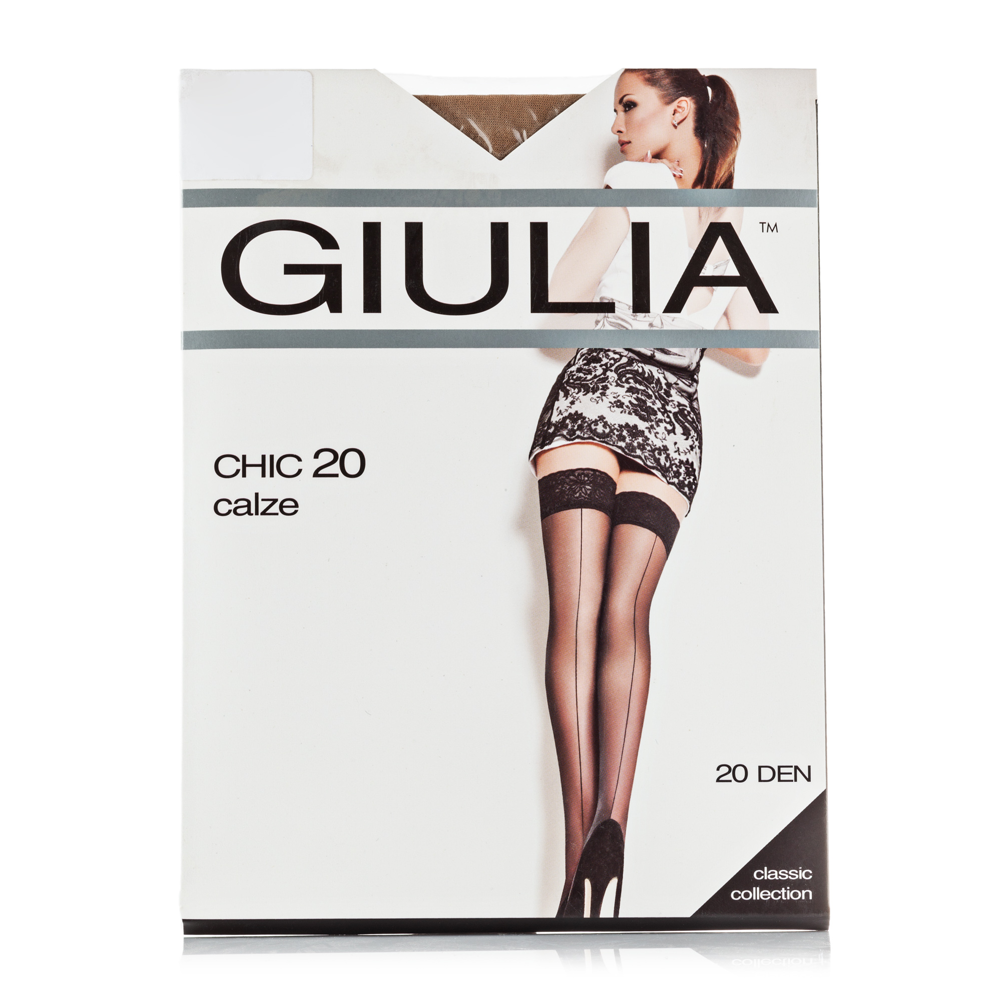 Панчохи жіночі Giulia Chic Calze 20 DEN, Daino, розмір 3/4