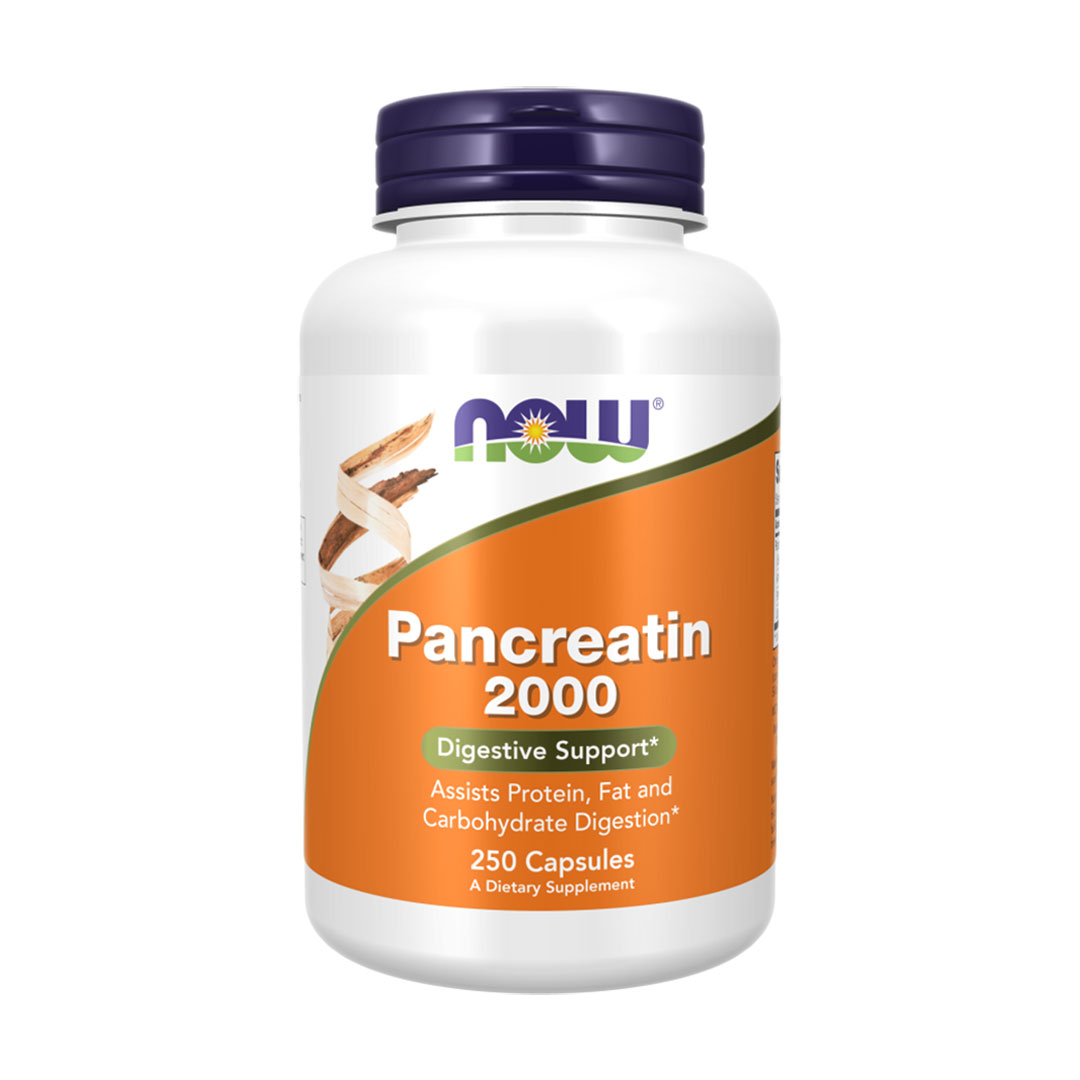 Панкреатин NOW foods Pancreatin 2000 мг, 250 капсул