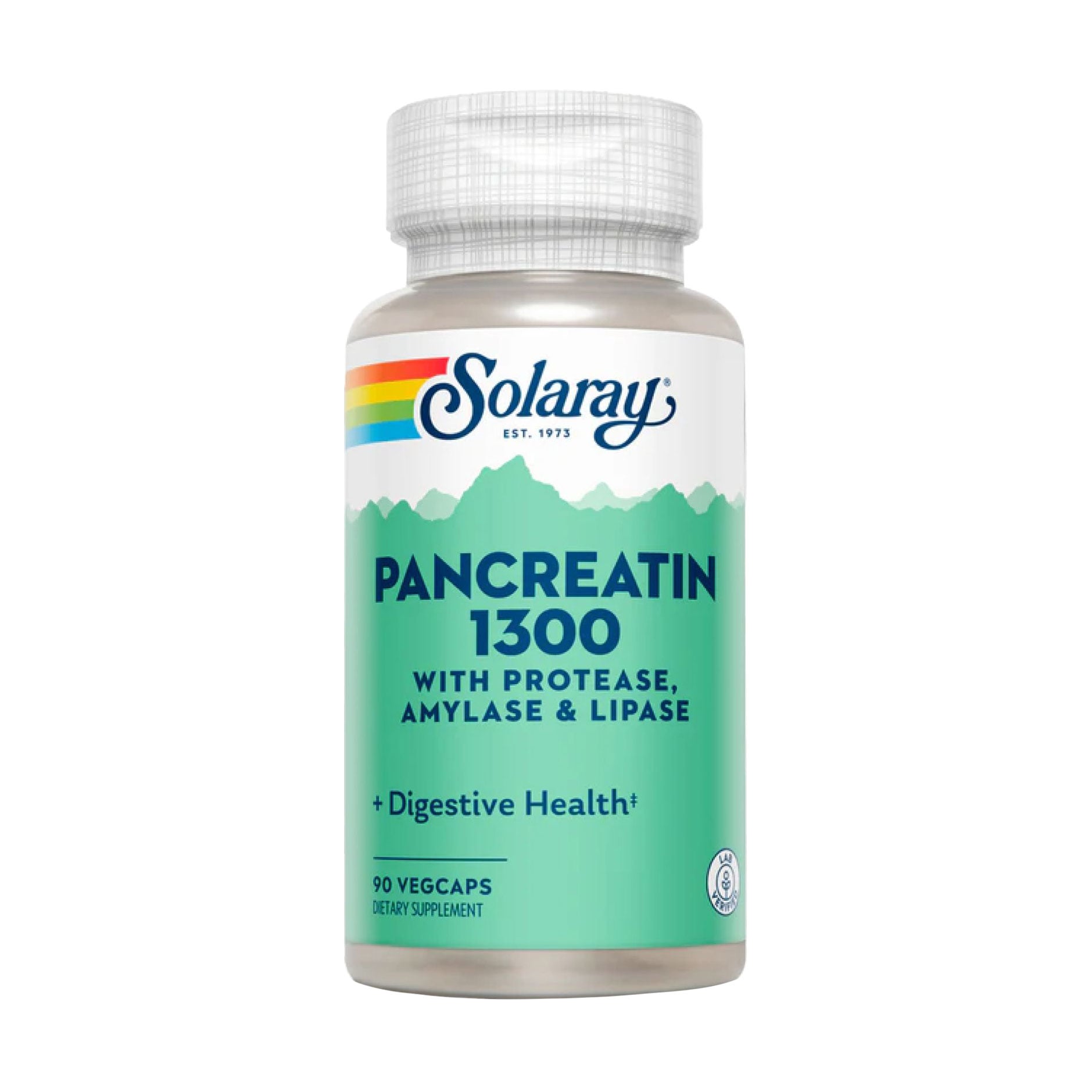 Панкреатин Solaray Pancreatin 1300, 90 вегетаріанських капсул