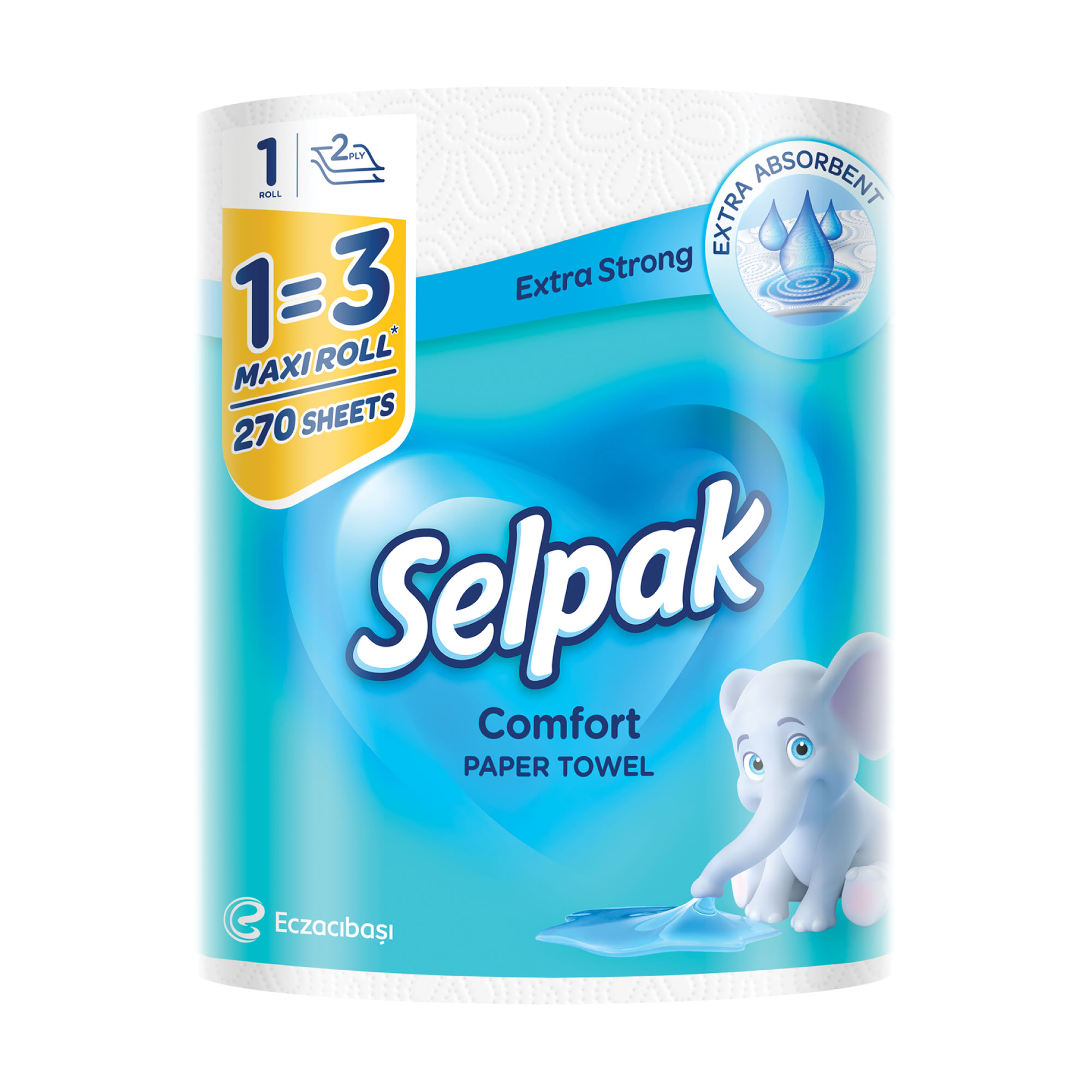 Паперові рушники Selpak Comfort Maxi 1=3, 1 рулон