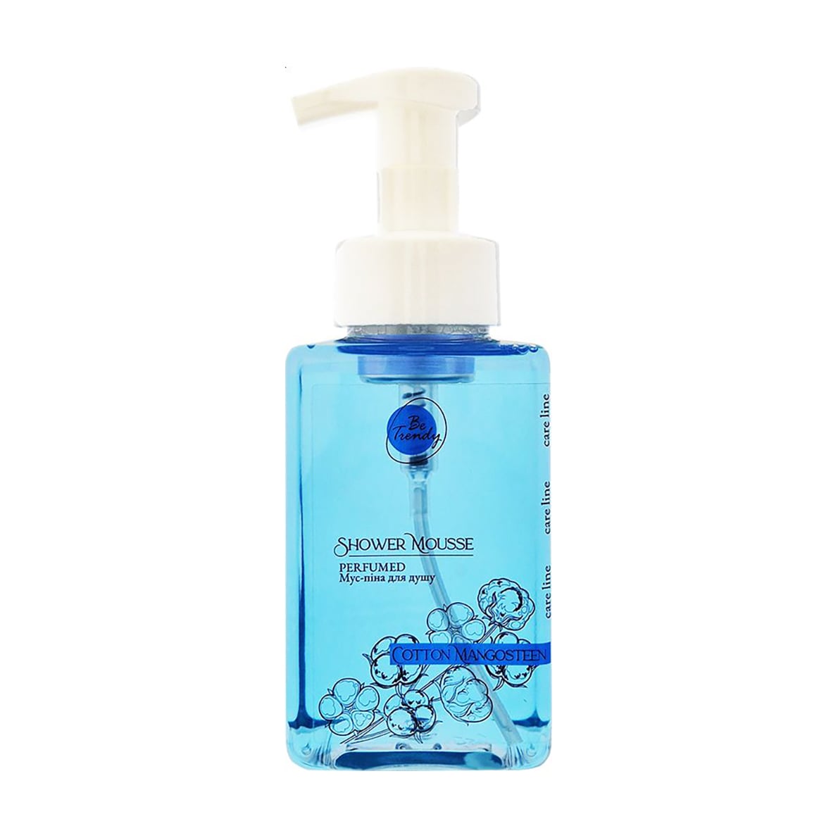 Парфумована мус-піна для душу Be Trendy Shower Mousse, Cotton Mangosteen, 430 мл