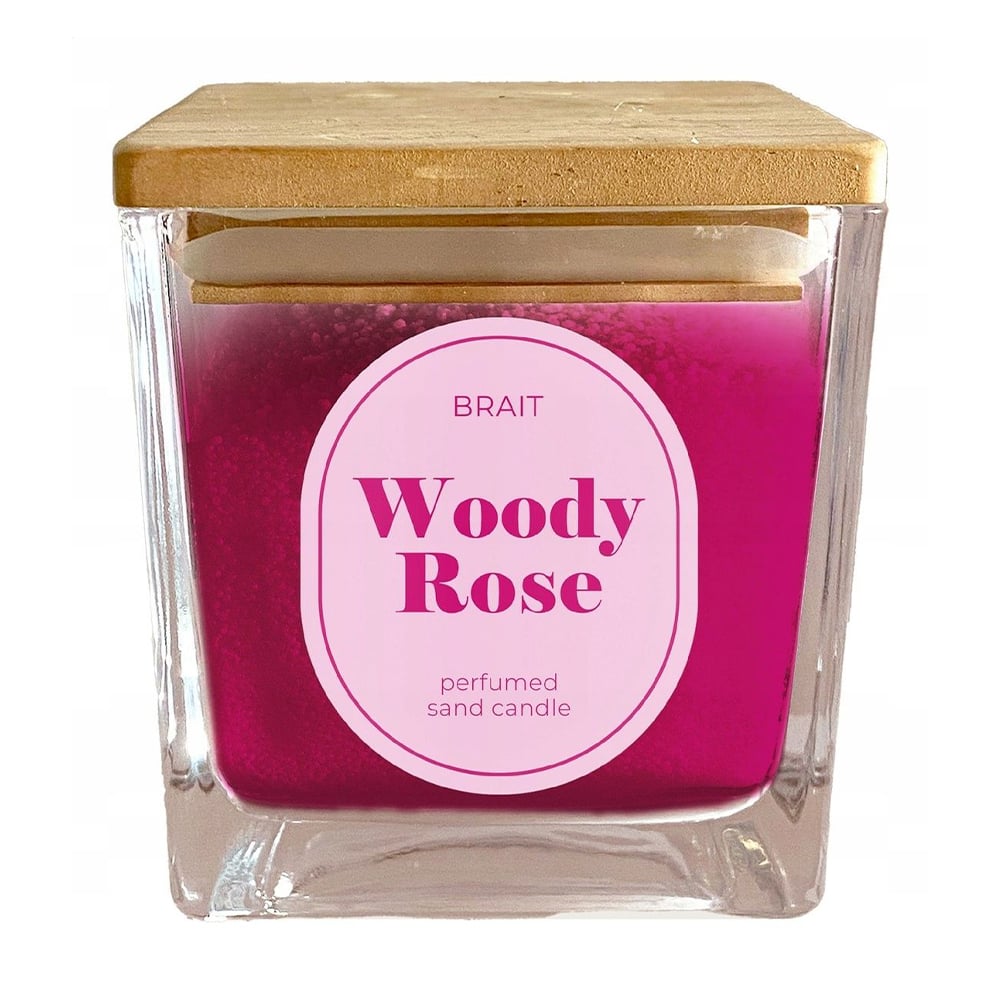 Парфумована свічка в склянці Brait Perfumed Sand Candle Woody Rose, 130 г