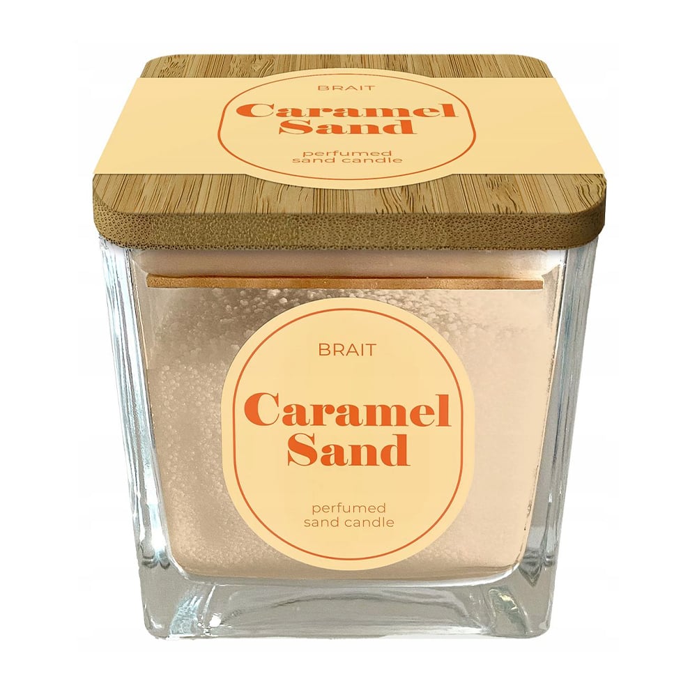 Парфумована свічка в склянці Brait Perfumed Sand Candle Caramel Sand, 130 г