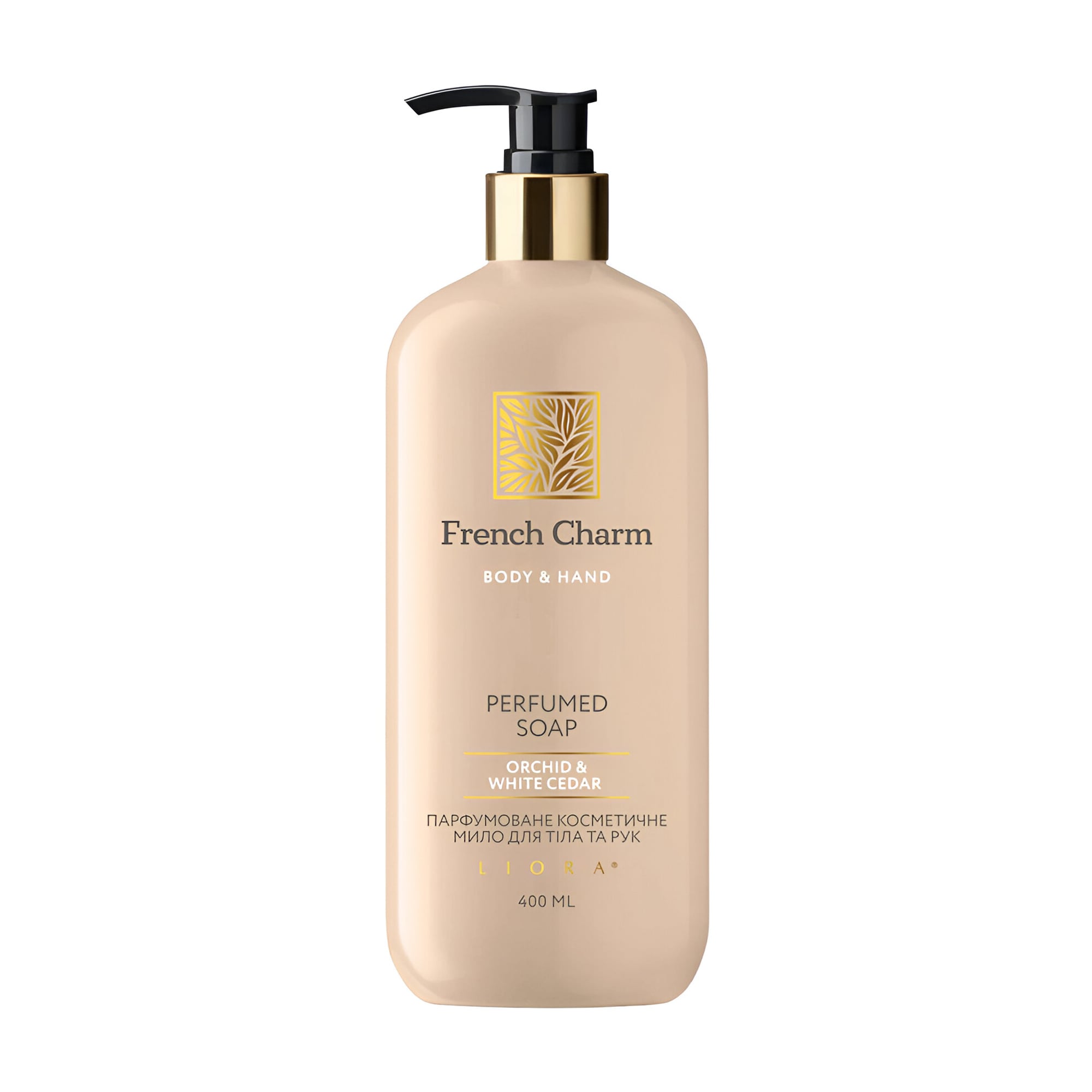 Парфумоване мило для рук та тіла Liora French Charm Perfumed Soap, Orchid &amp; white cedar, 400 мл