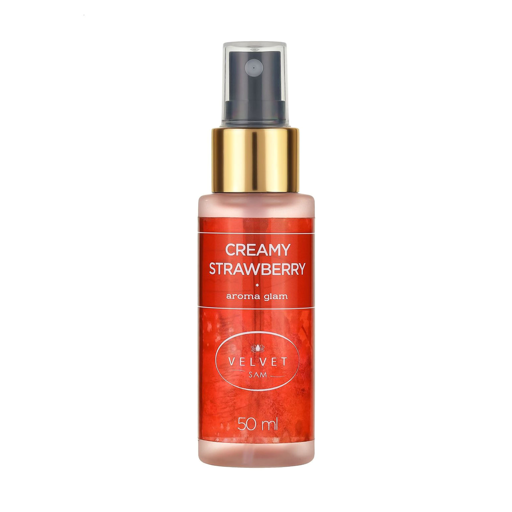 Парфумований аромаспрей для тіла Velvet Sam Aroma Glam Creamy Strawberry унісекс, 50 мл