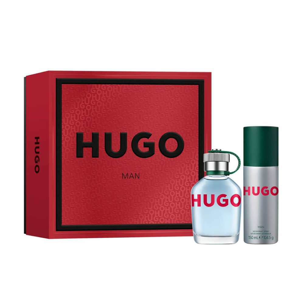 Парфумований чоловічий набір Hugo Boss Hugo Man (дезодорант-спрей, 150 мл + туалетна вода, 75 мл)