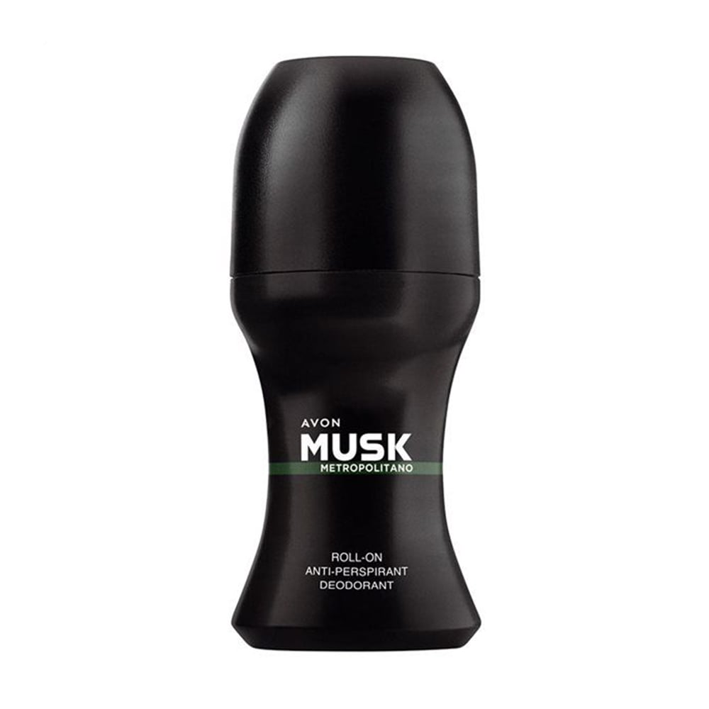 Парфумований дезодорант-антиперспірант Avon Musk Metropolitano з кульковим аплікатором, чоловічий, 50 мл