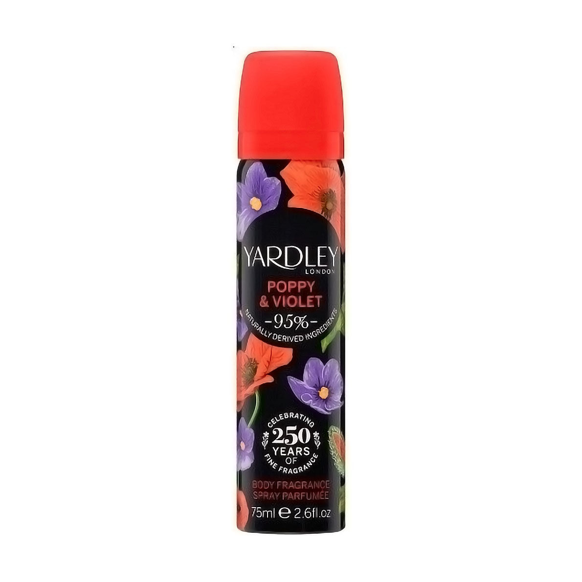 Парфумований дезодорант-спрей Yardley Poppy &amp; Violet жіночий, 75 мл
