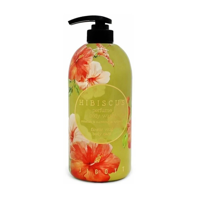 Парфумований гель для душу Jigott Hibiscus Perfume Body Wash Гібіскус, 750 мл