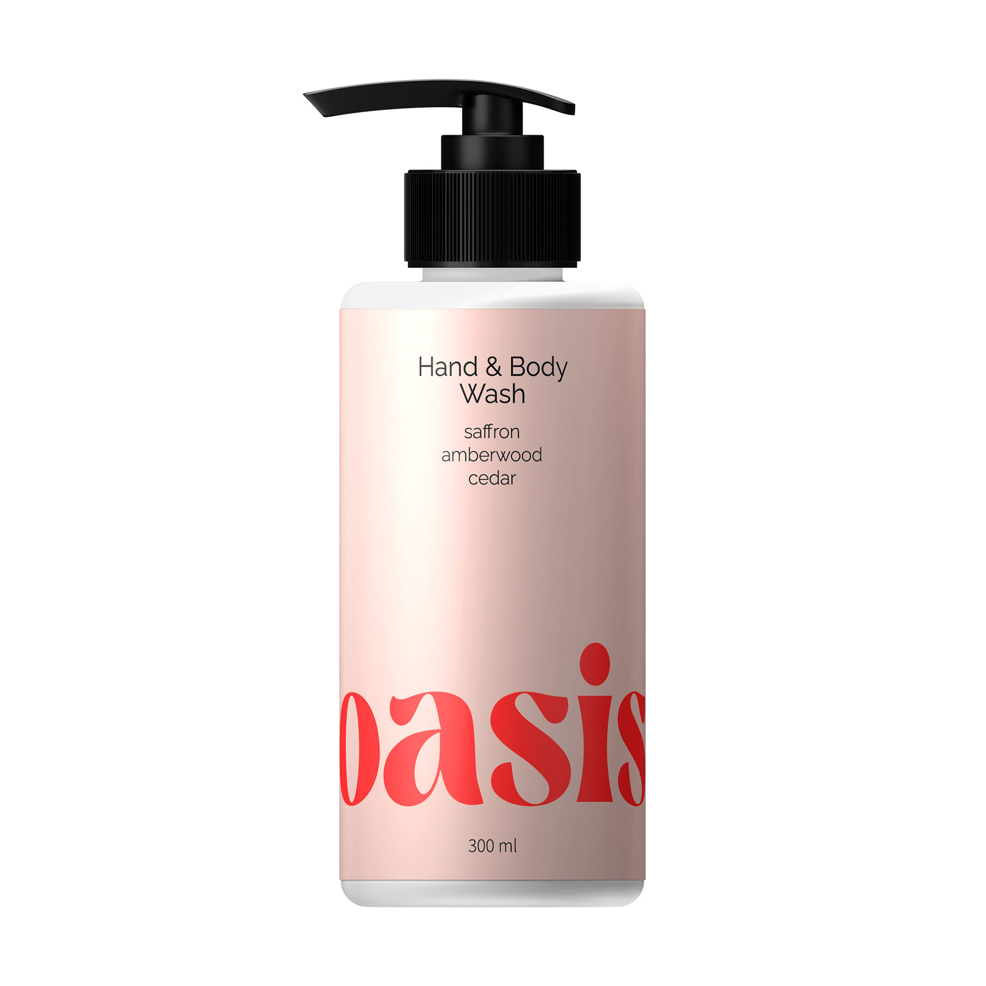 Парфумований гель для душу Oasis Baccarat Rouge Saffron Amberwood Cedar Hand &amp; Body Wash, 300 мл