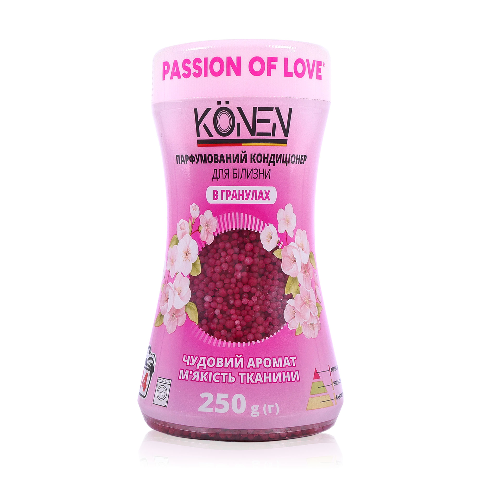 Парфумований кондиціонер для білизни в гранулах KONEN Passion Of Love, 250 г
