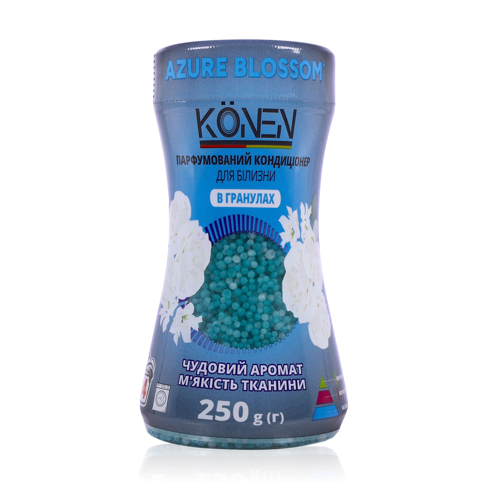 Парфумований кондиціонер для білизни в гранулах KONEN Azure Blossom, 250 г