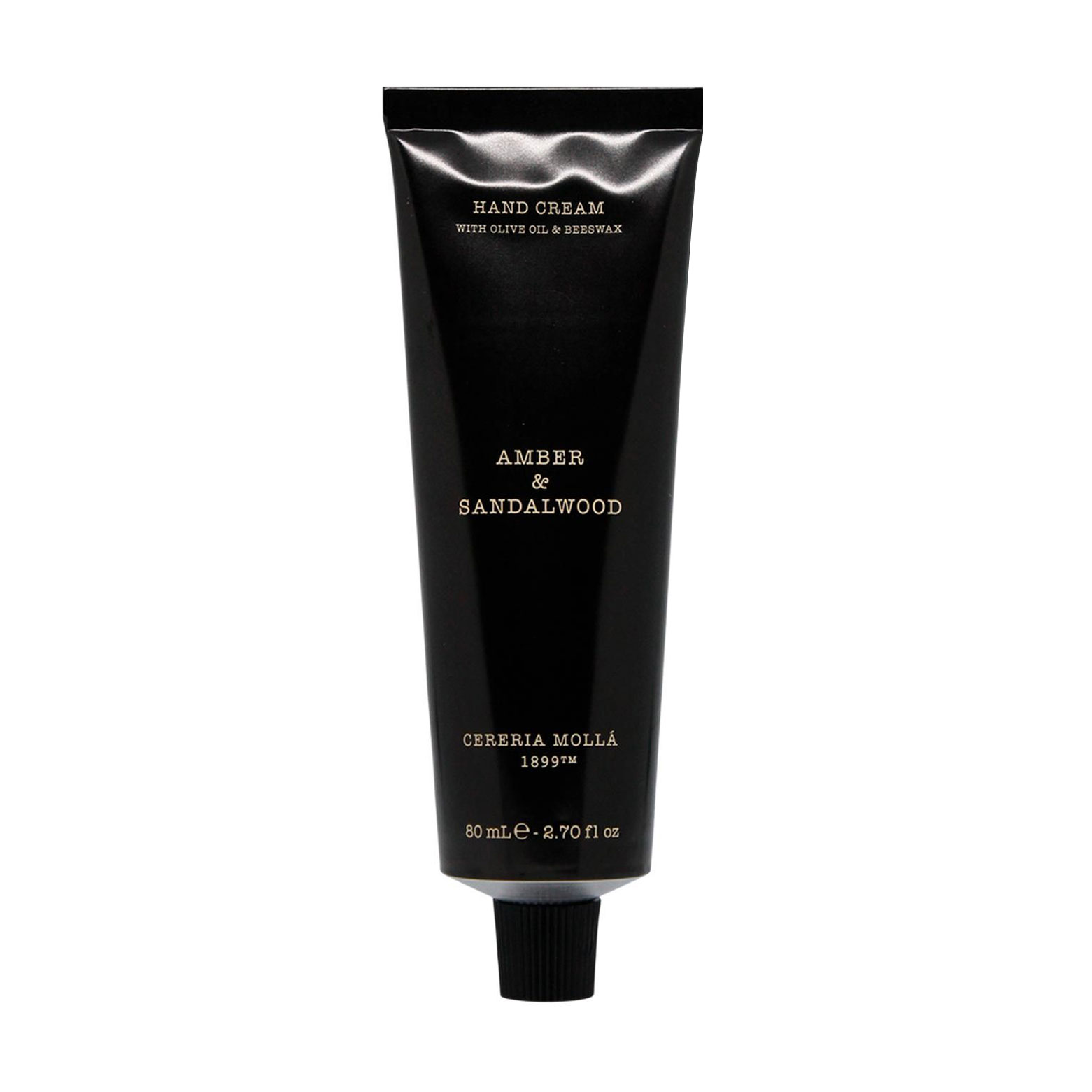 Парфумований крем для рук Cereria Molla Amber &amp; Sandalwood унісекс, 80 мл