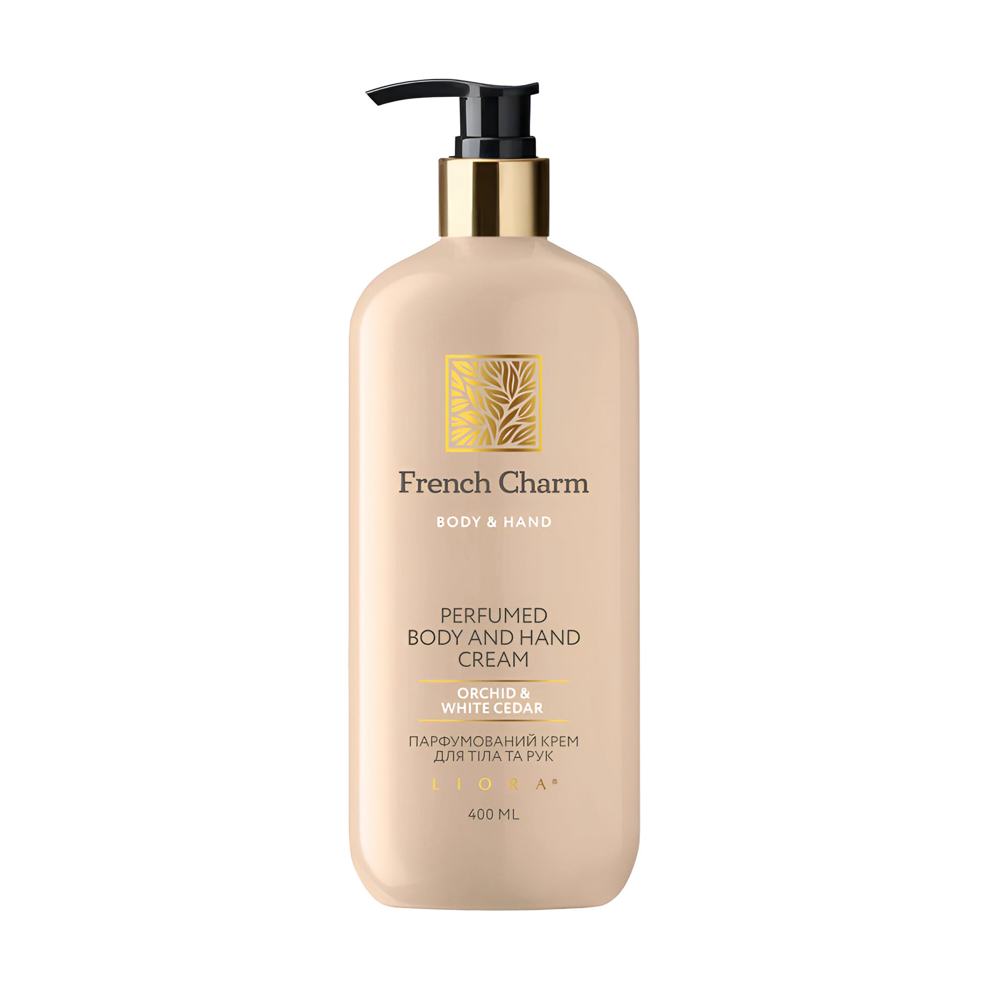 Парфумований крем для рук та тіла Liora French Charm Perfumed Body and Hand Cream, Orchid &amp; White Cedar, 400 мл