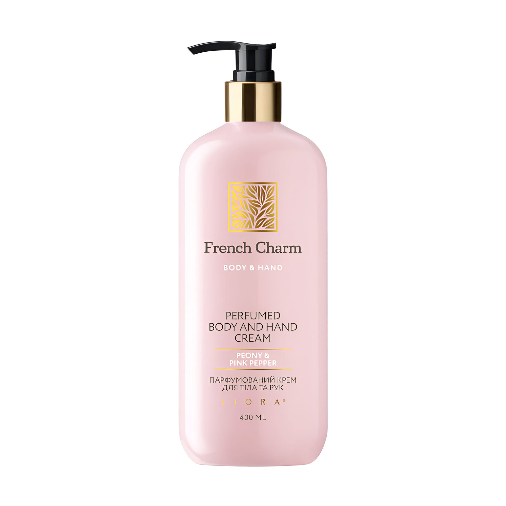 Парфумований крем для рук та тіла Liora French Charm Perfumed Body and Hand Cream, Peony &amp; Pink Pepper, 400 мл