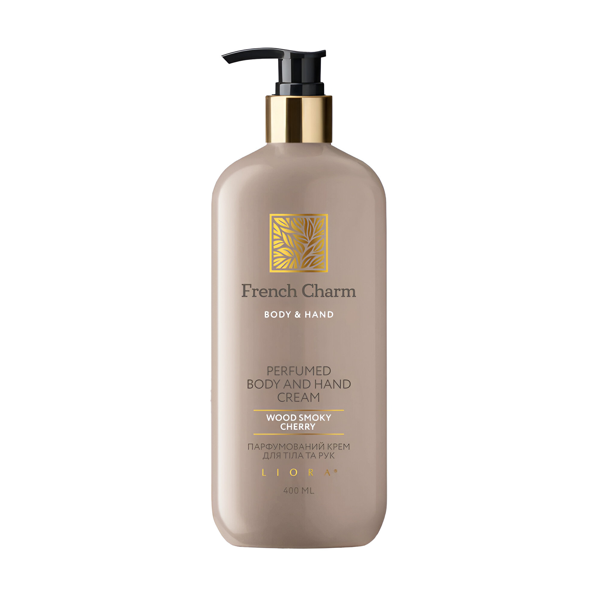 Парфумований крем для рук та тіла Liora French Charm Perfumed Body and Hand Cream, Wood Smoky Cherry, 400 мл