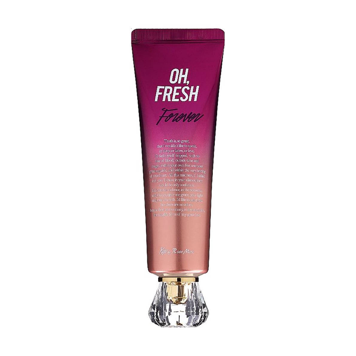Парфумований крем для тіла Kiss by Rosemine Fragrance Cream Oh, Fresh Forever з квітковим ароматом іриса, 140 мл