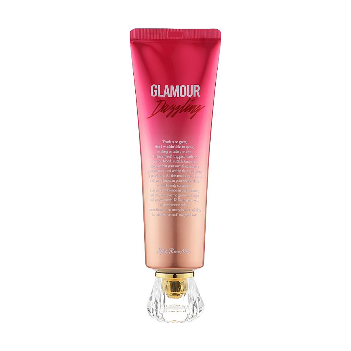 Парфумований крем для тіла Kiss by Rosemine Glamour Dazzling Fragrance Cream з квітково-фруктовим ароматом іланг-ілангу та яблука, 140 мл