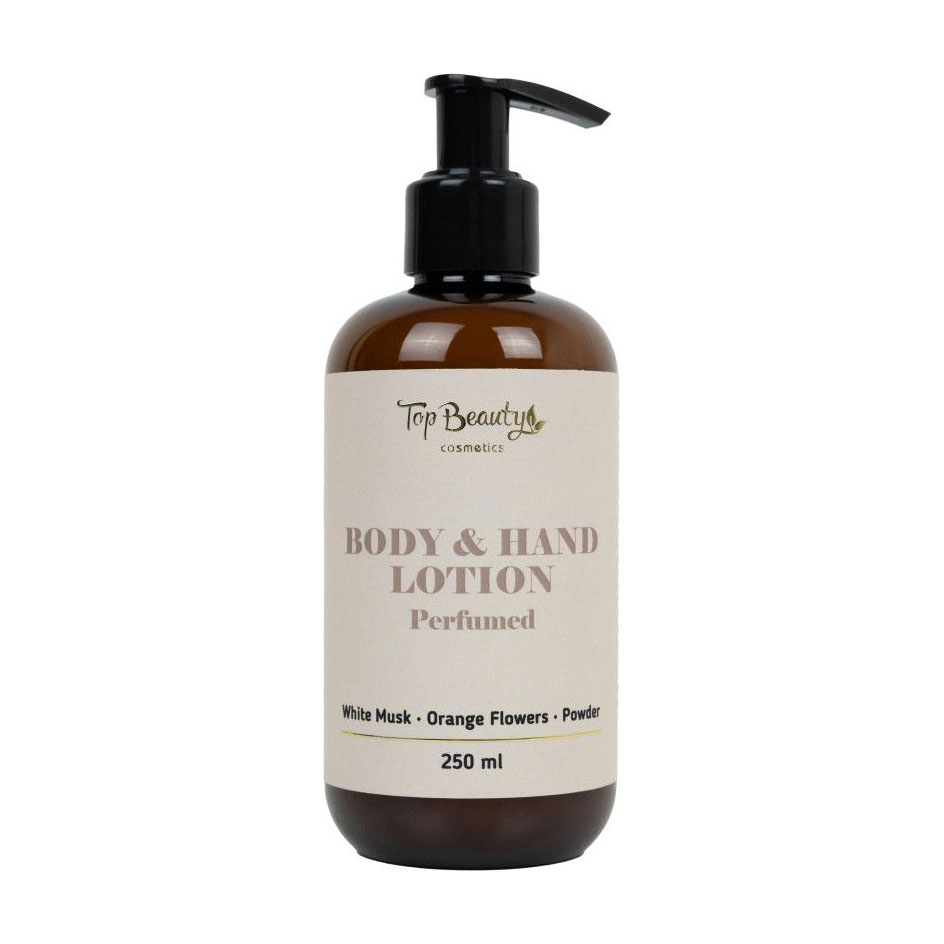 Парфумований лосьйон для рук та тіла Top Beauty Body &amp; Hand Lotion Білий мускус-Квіти апельсина-Пудра, 250 мл