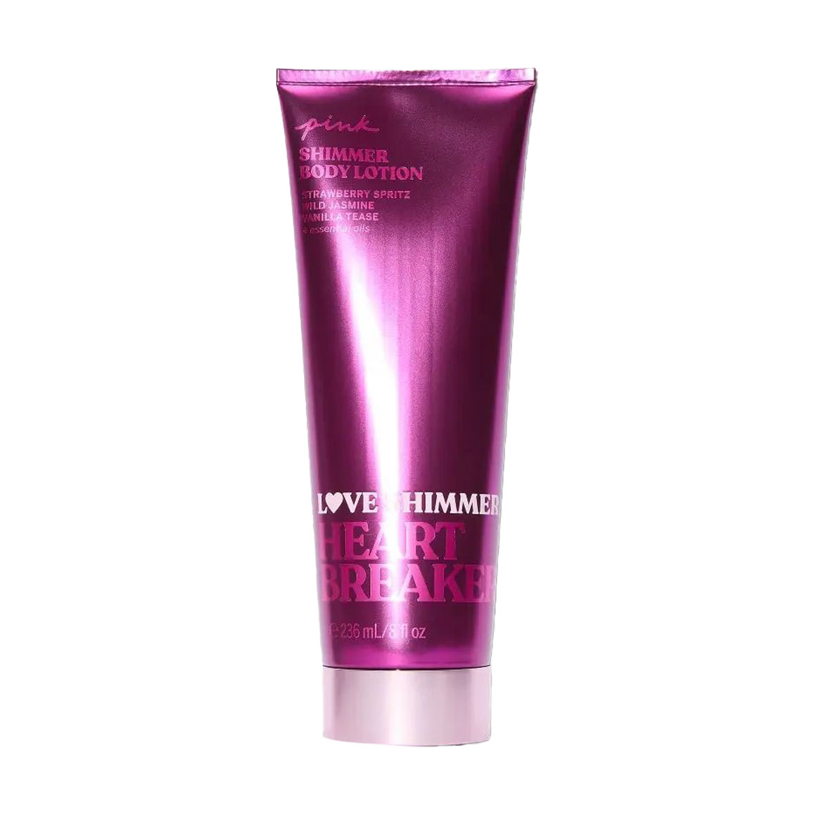 Парфумований лосьйон-шиммер для тіла Victoria's Secret Pink Love Shimmer Heart Breaker Shimmer Body Lotion жіночий, 236 мл