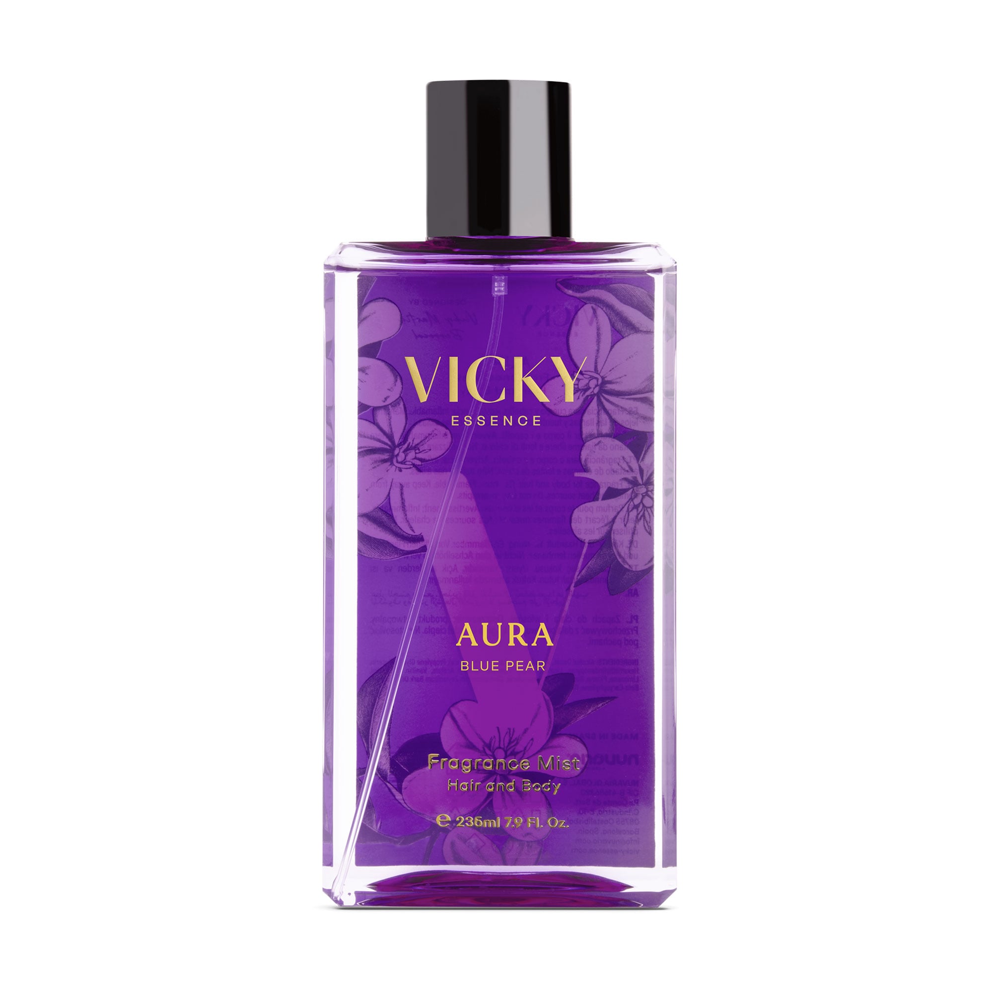 Парфумований міст для волосся та тіла Vicky Essence Aura Blue Pear Fragrance Mist, 235 мл