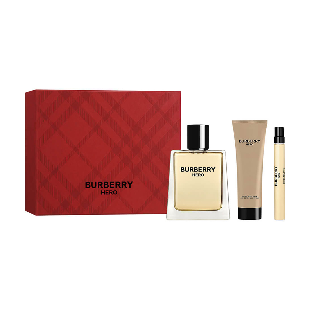 Парфумований набір Burberry Hero чоловічий (туалетна вода, 100 мл + туалетна вода, 10 мл + гель для душу, 75 мл)
