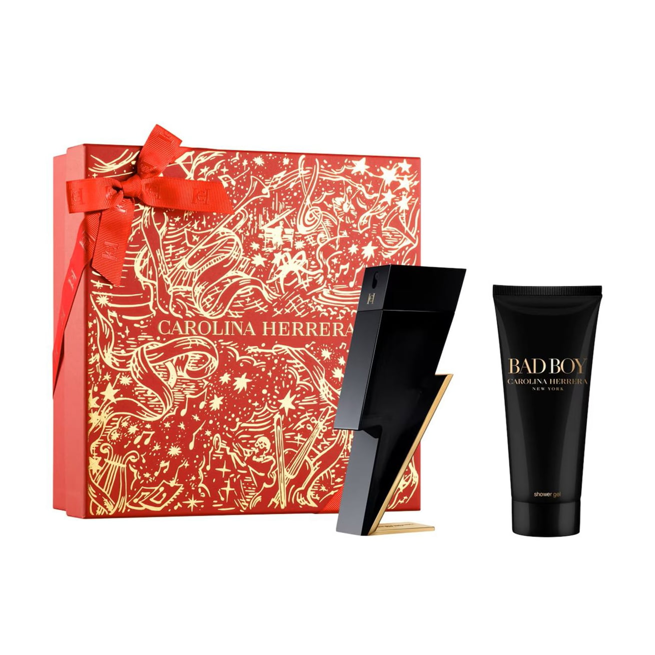 Парфумований набір чоловічий Carolina Herrera Bad Boy Set (туалетна вода, 100 мл + гель для душу, 100 мл)
