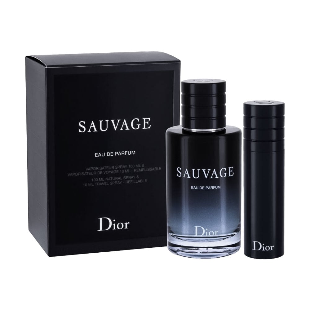Парфумований набір чоловічий Dior Sauvage (парфумована вода, 100 мл + парфумована вода, 10 мл)
