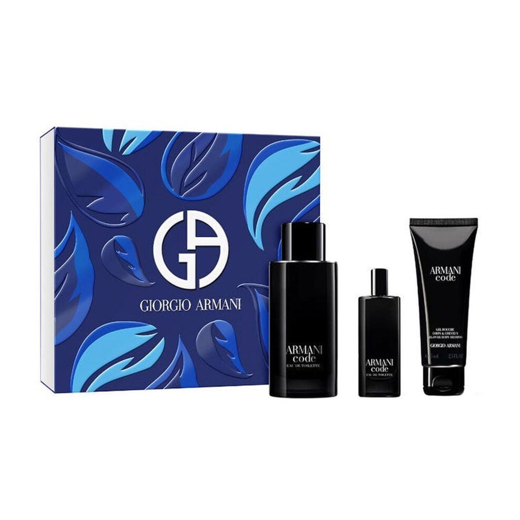 Парфумований набір чоловічий Giorgio Armani Armani Code (туалетна вода, 125 мл + туалетна вода, 15 мл + гель для душу, 75 мл)